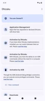 Dhizuku screenshot 1