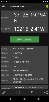 GPSLogger screenshot 3