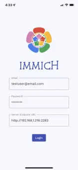Immich screenshot 1