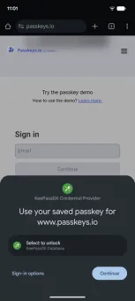 KeePassDX screenshot 1