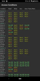 MIFARE Classic Tool screenshot 4