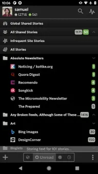 NewsBlur screenshot 1