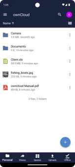 ownCloud screenshot 2