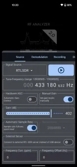 RF Analyzer screenshot 2