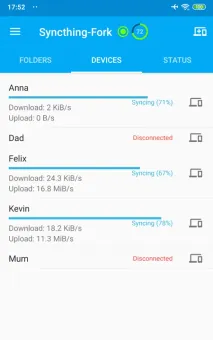 Syncthing-Fork screenshot 1