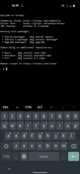 Termux screenshot 1